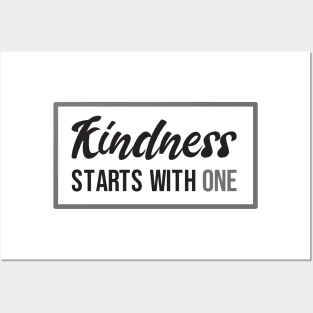 'Kindness Starts With One' Radical Kindness Shirt Posters and Art